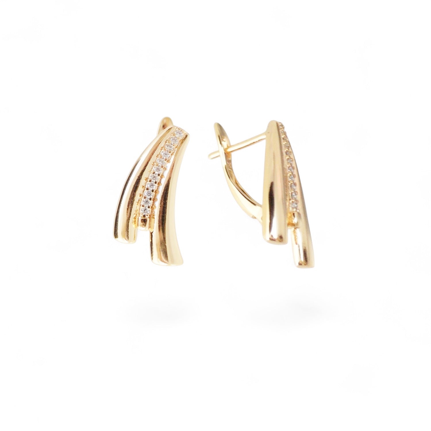 18k Gold Plated Earrings Delicate Women's Gift