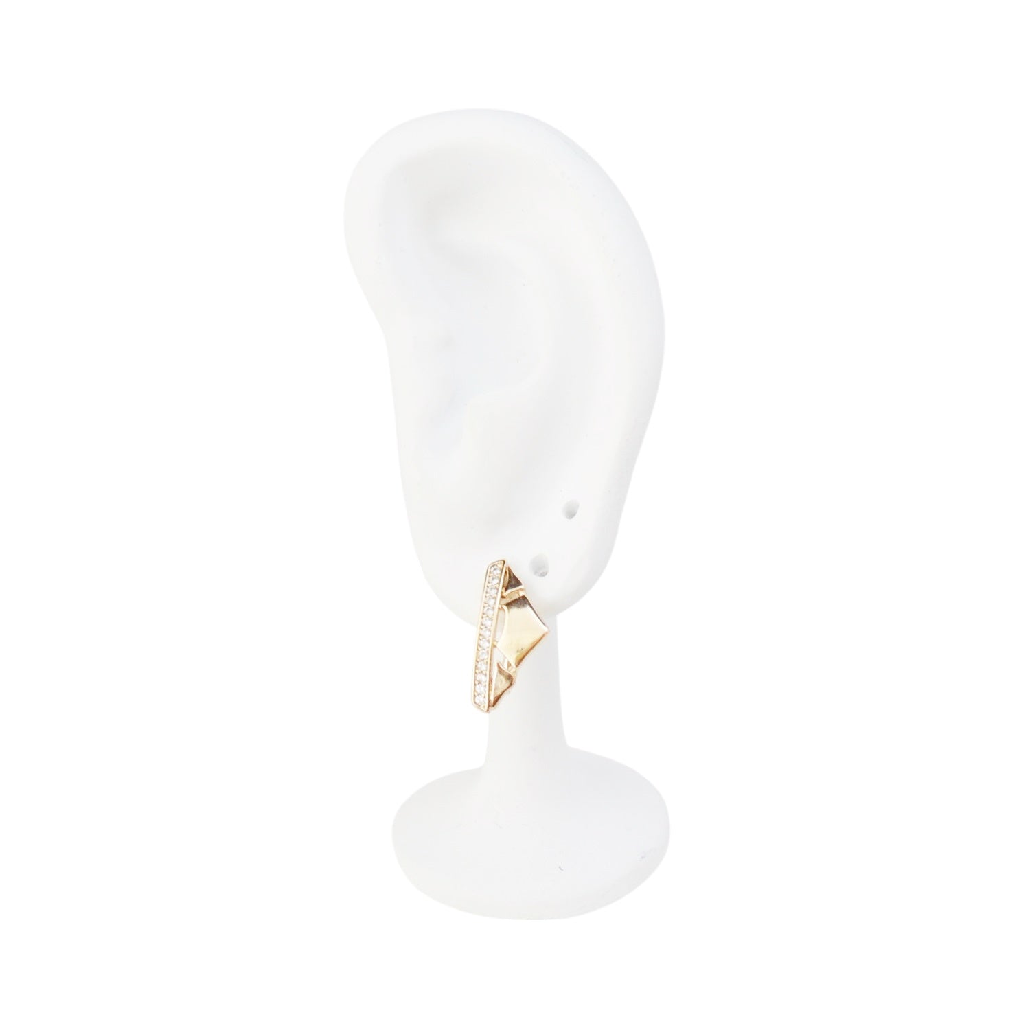 18k Gold Plated Earrings with CZ Zirconia Jewelry
