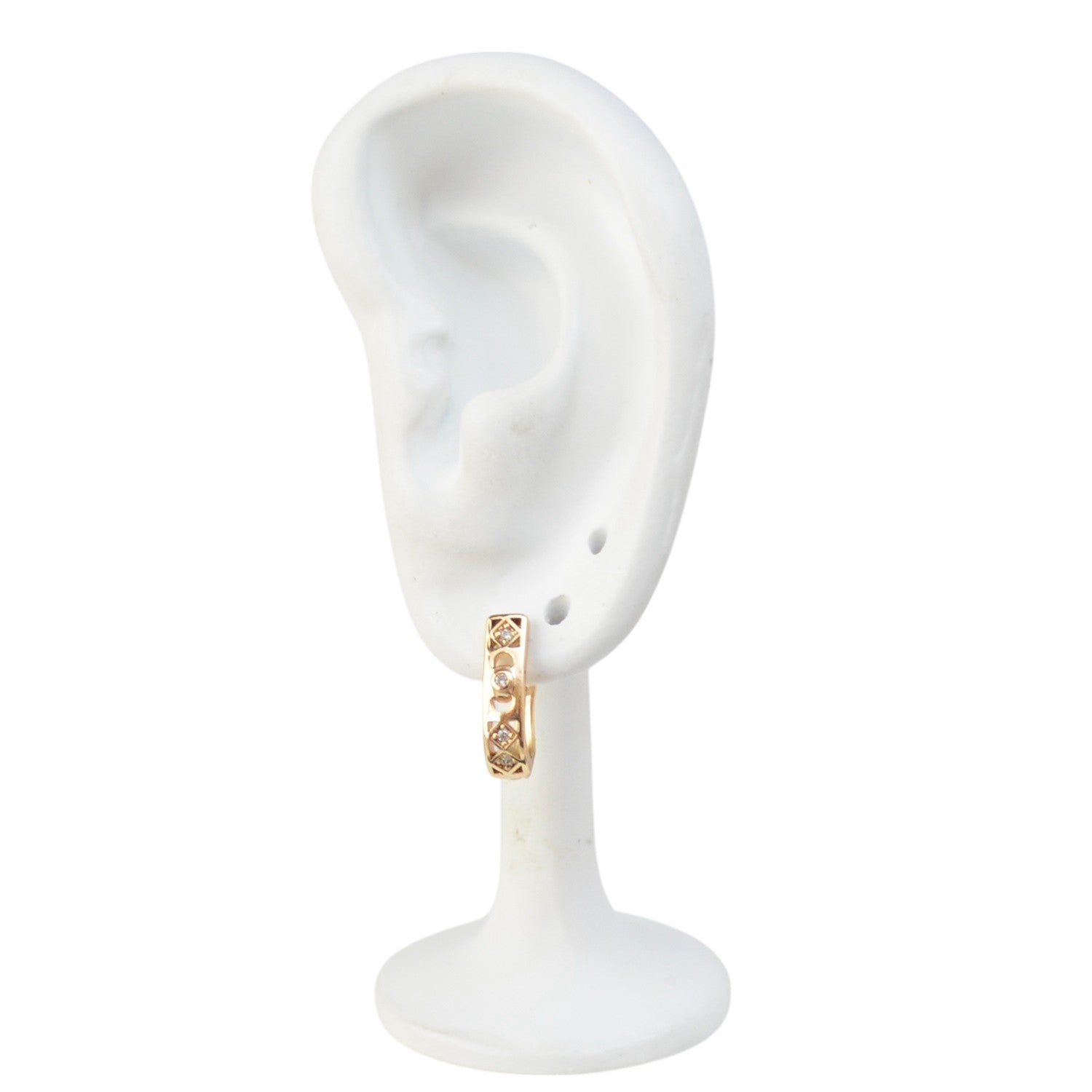 18k Gold Plated Earrings Classic Minimalist Fashion Style