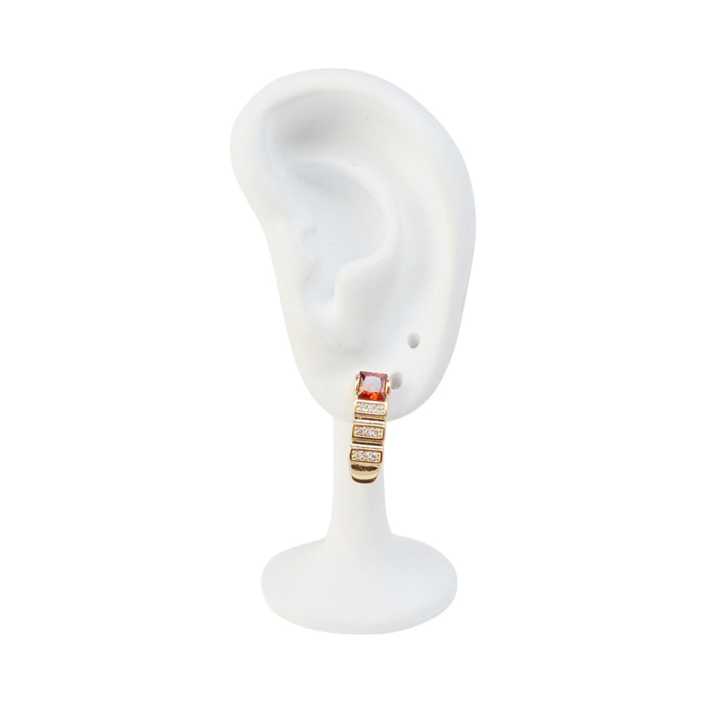 Imitation jewelry: gold plated earrings for women