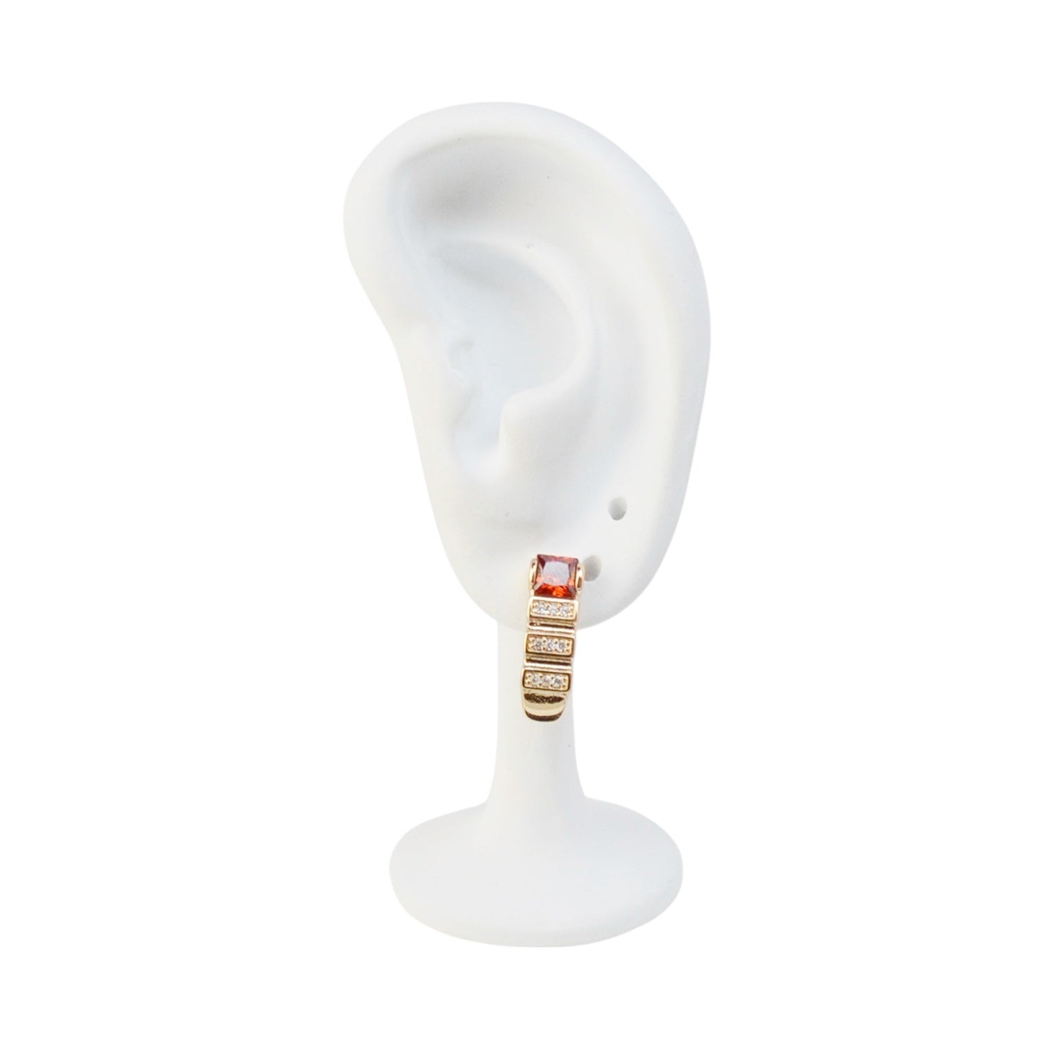 Imitation jewelry: gold plated earrings for women