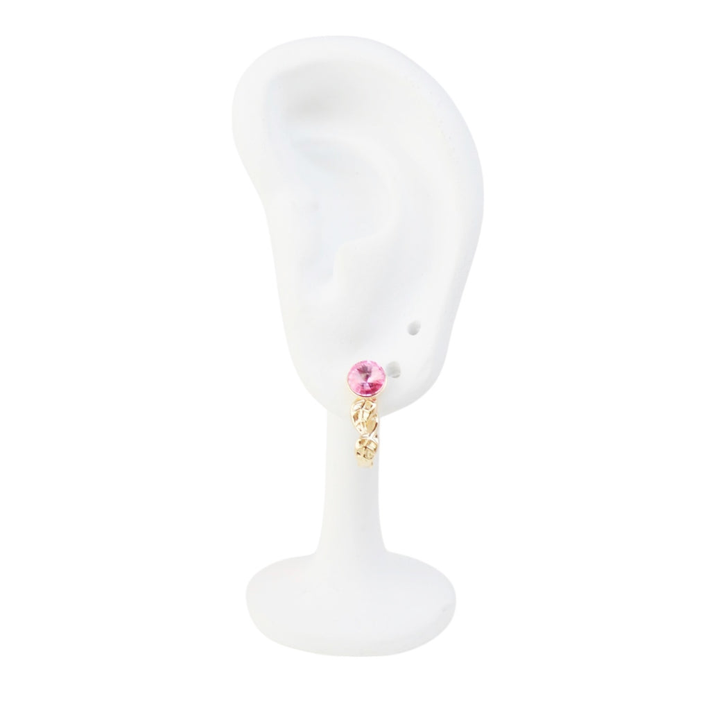 18k Gold Plated Earrings Beautiful Gold Tone Design
