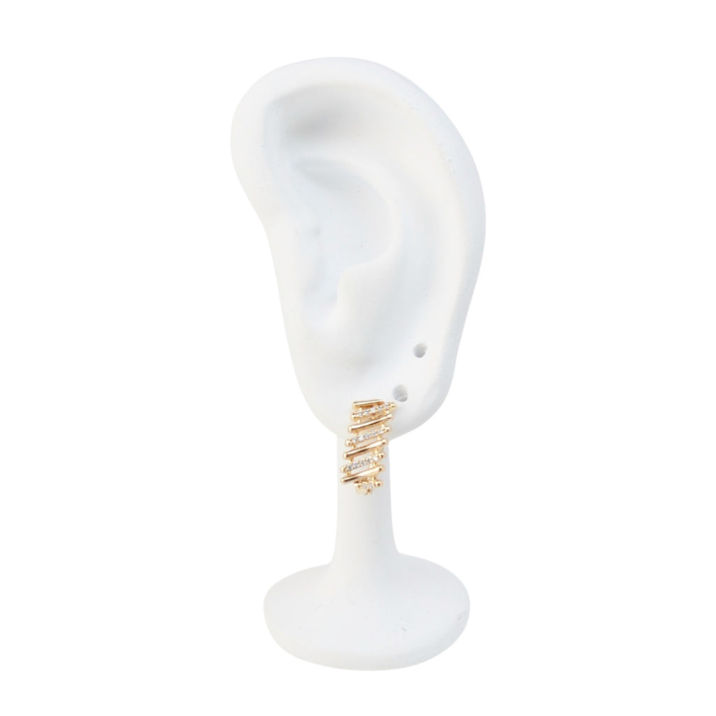 18k Gold Plated Earrings Elegant Bridal Jewelry