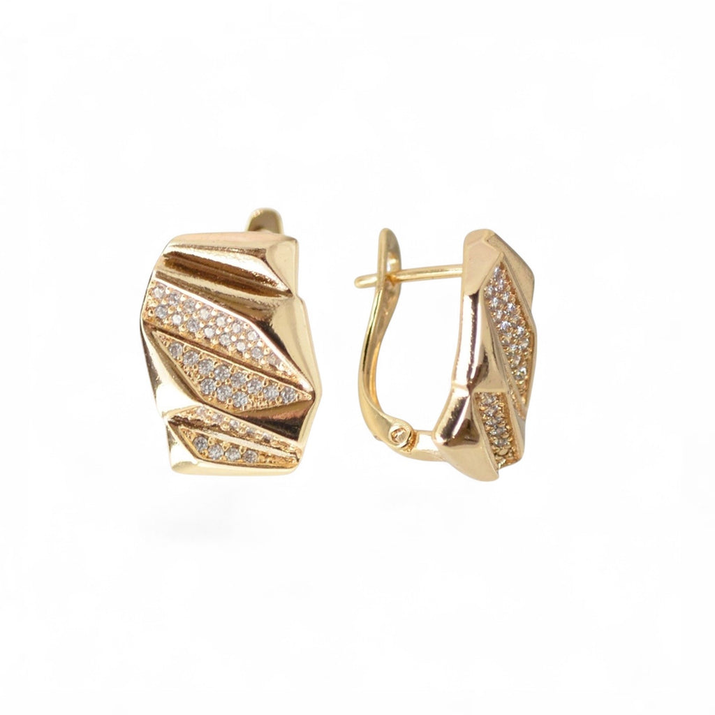 18k Gold Plated Earrings Elegant Jewelry Gift for Women