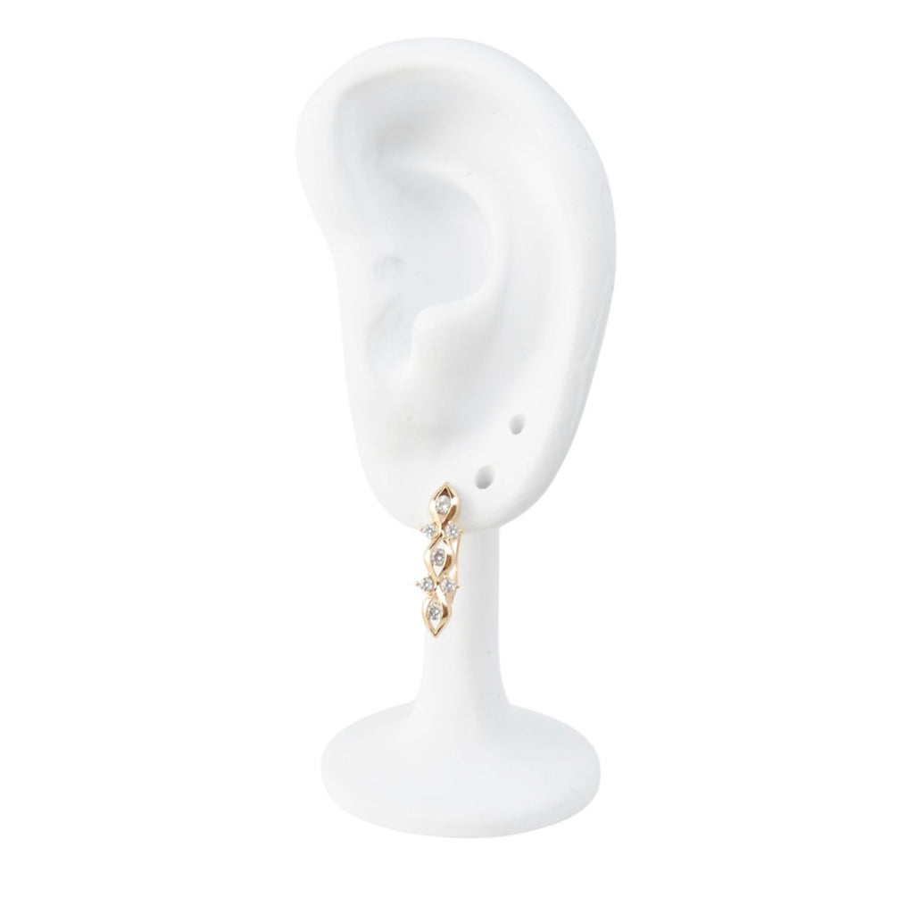 18k Gold Plated Earrings Minimalist Elegant Design
