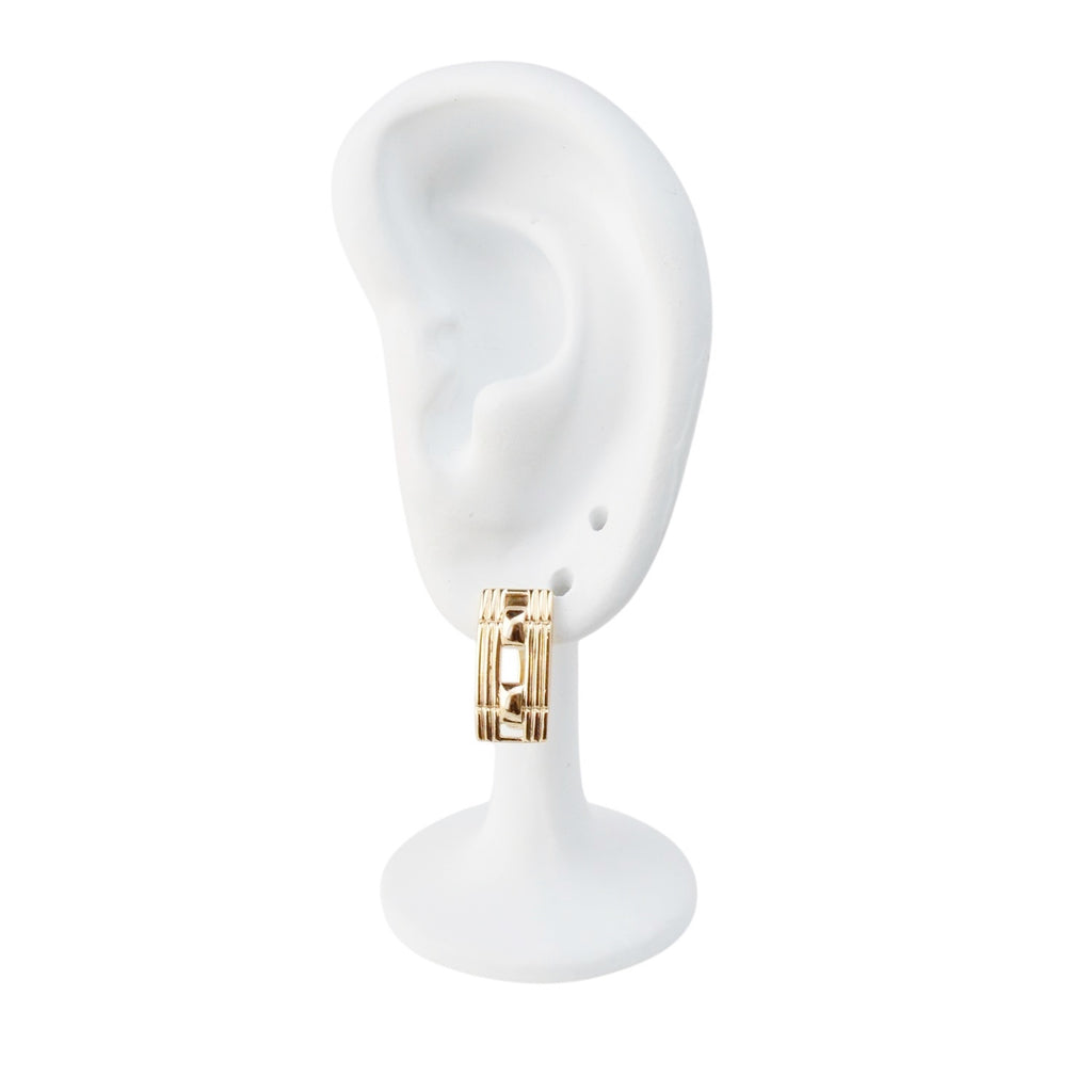18k Gold Plated Earrings Luxury Inspired Fashion Accessory