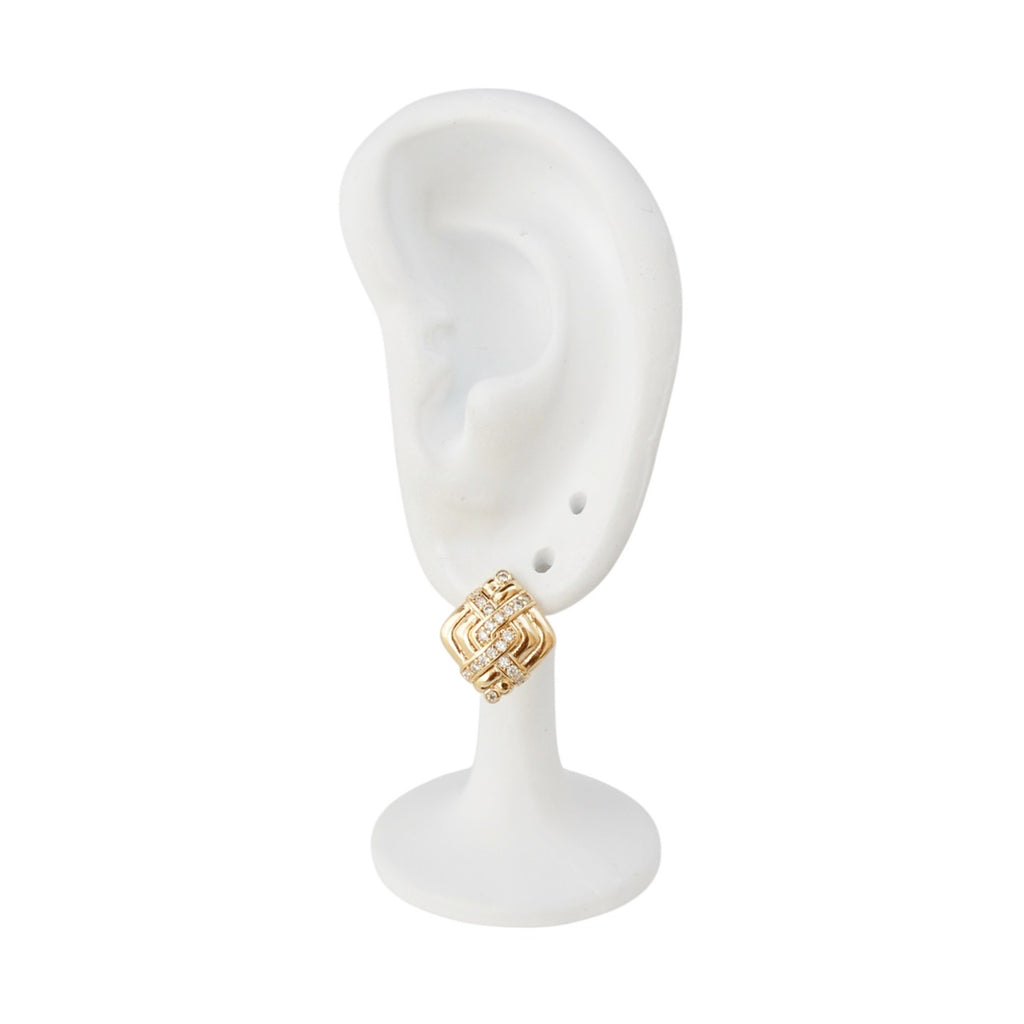 18k Gold Plated Earrings Classic Jewelry with Elegant Finish