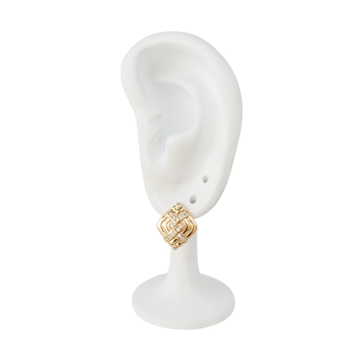 18k Gold Plated Earrings Classic Jewelry with Elegant Finish