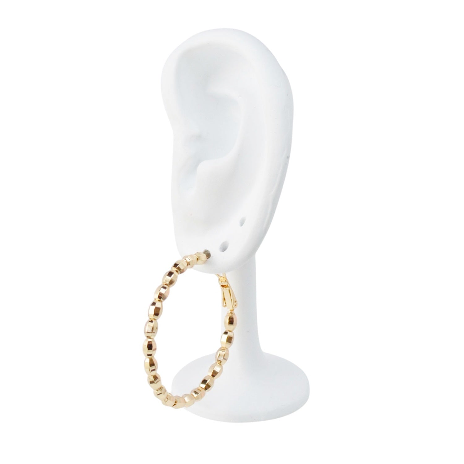 Hoops Gold Plated Earrings Chic Jewelry for Daily Wear