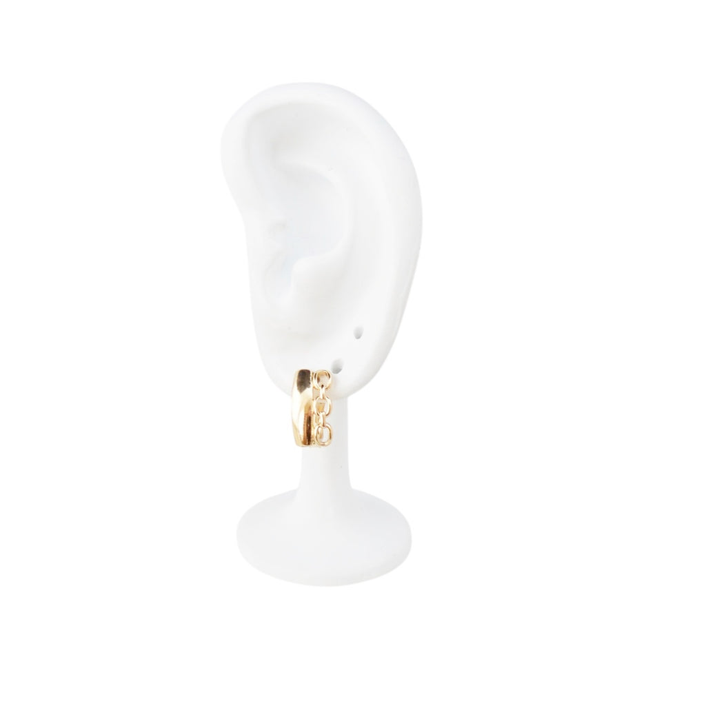 18k Gold Plated Earrings Elegant Gold Tone Jewelry