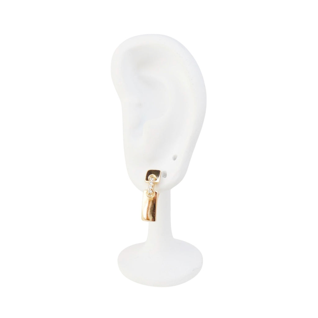 Jewelry: 18k Gold Plated Earrings Delicate Gold Finish