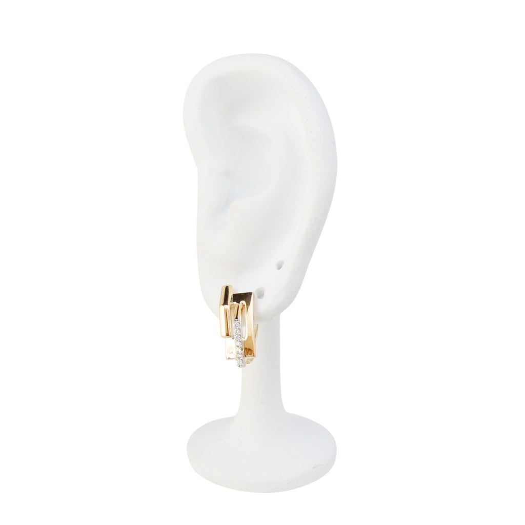 18k Gold Earrings Elegant Daily Accessories: Jewelry gift