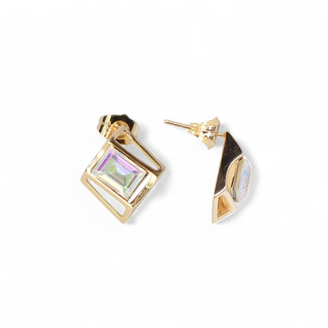 18k Gold Plated Earrings Classic Gold Style