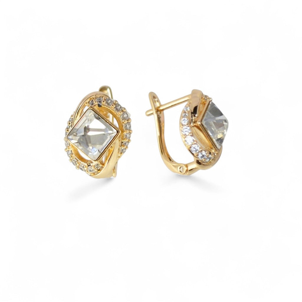 18k Gold Plated Earrings Stylish Jewelry Collection