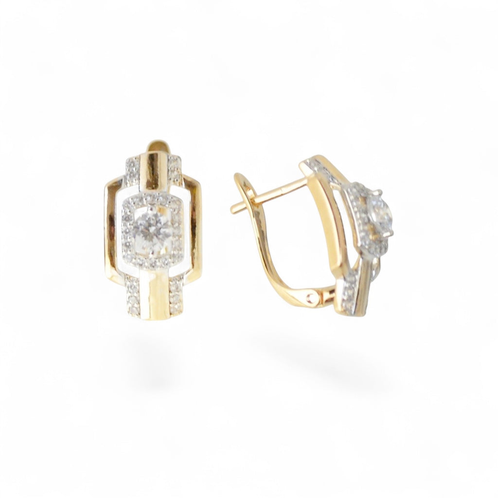 18k Gold Plated Earrings Gold Finish Fashion Jewelry