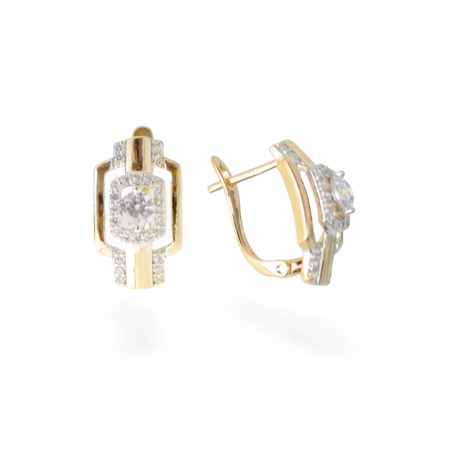 18k Gold Plated Earrings Gold Finish Fashion Jewelry