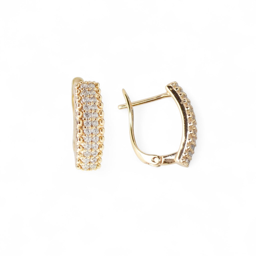 18k Gold Plated Earrings Elegant Jewelry for Work