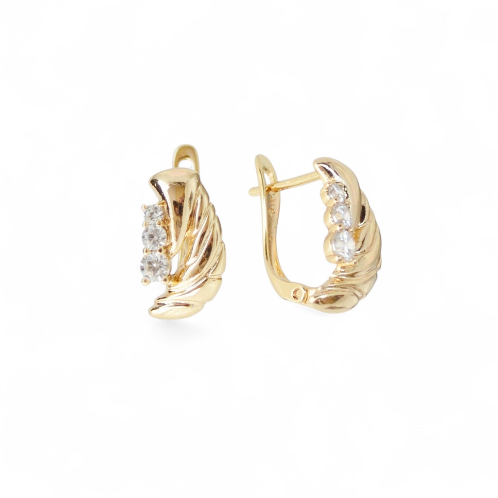 18k Gold Plated Earrings Modern Elegant Accessories