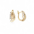 18k Gold Plated Earrings Modern Elegant Accessories