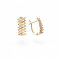 18k Gold Plated Earrings Elegant Bridal Jewelry