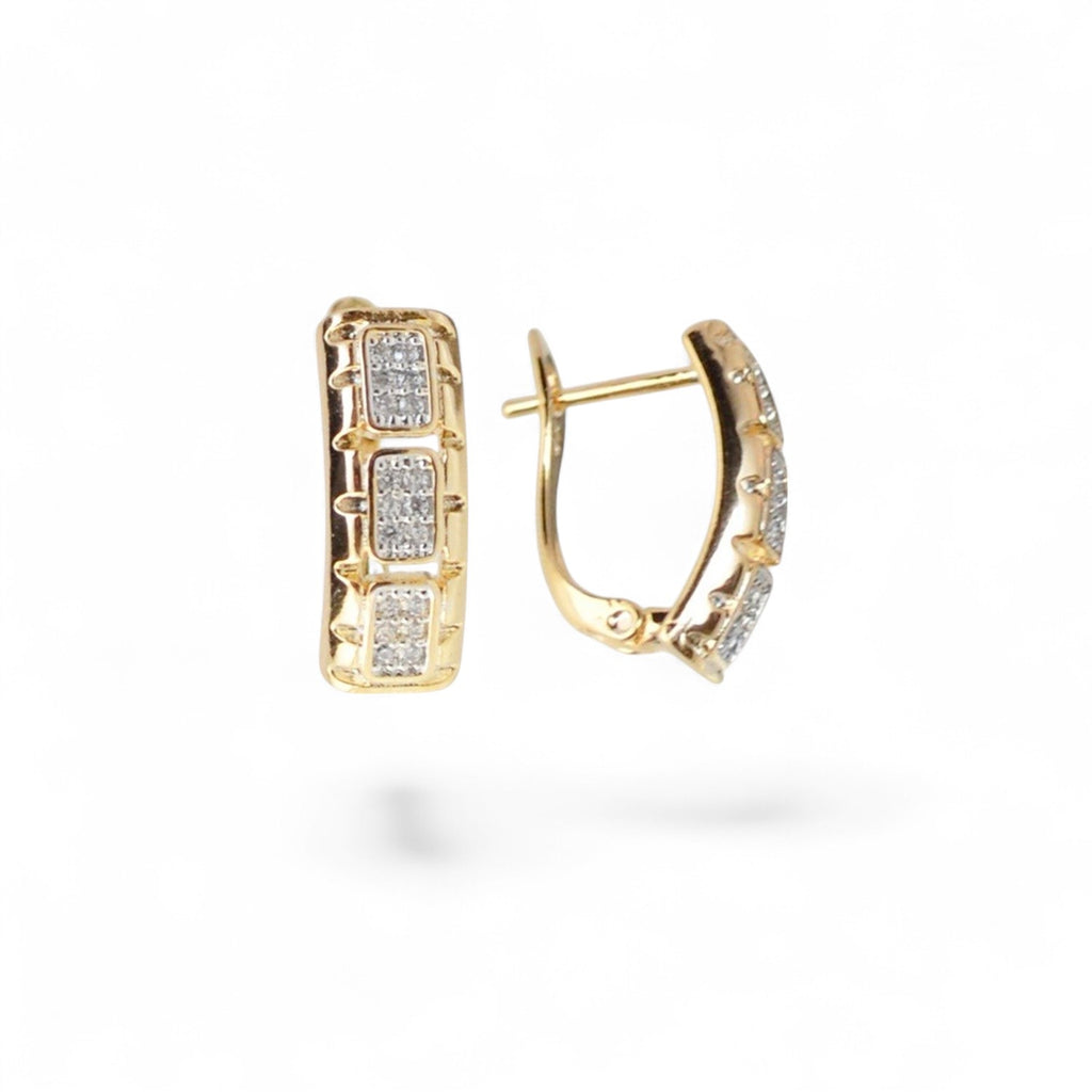 18k Gold Plated Earrings Gold Tone Everyday Fashion