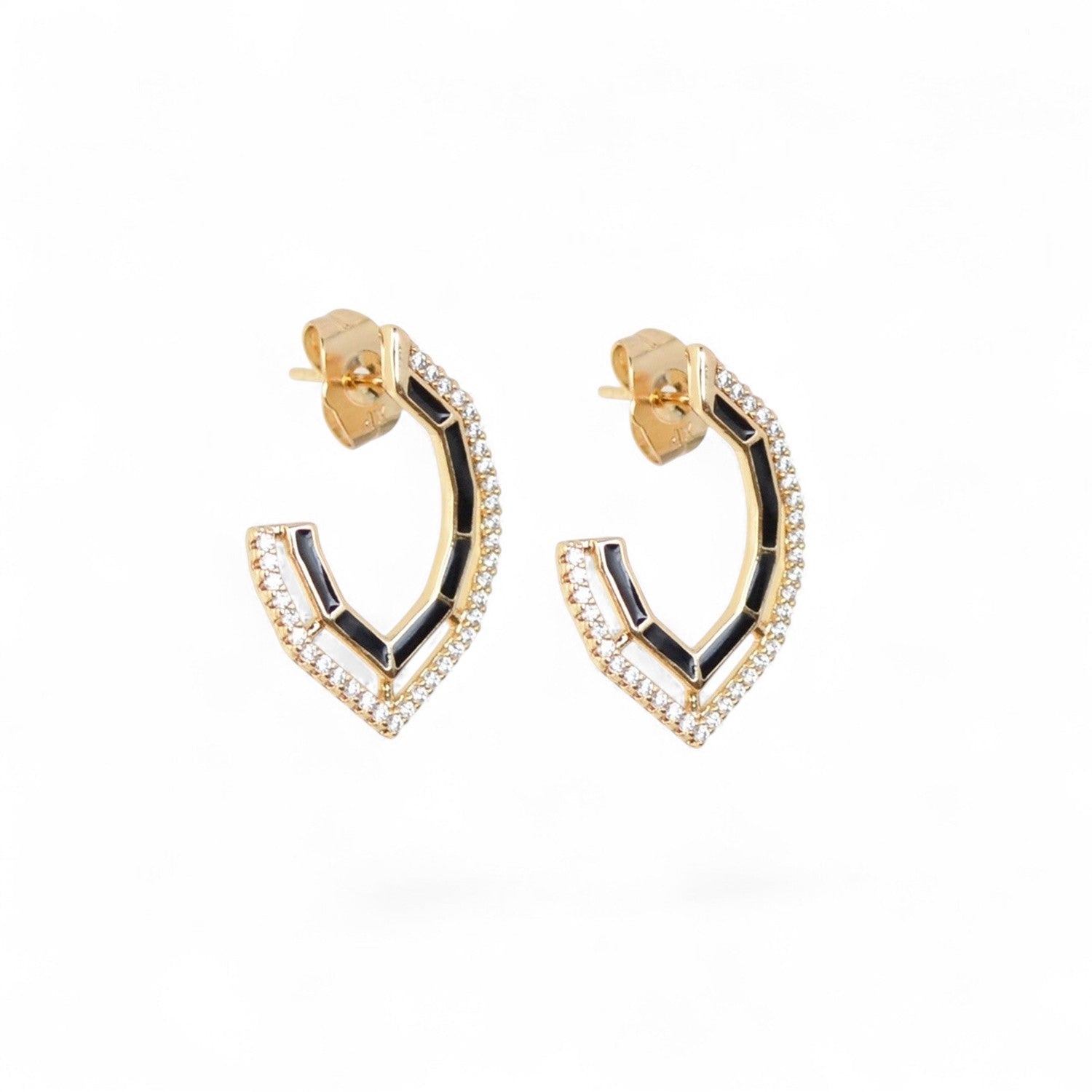 18k Gold Plated Earrings Luxury Style Gift for Mom