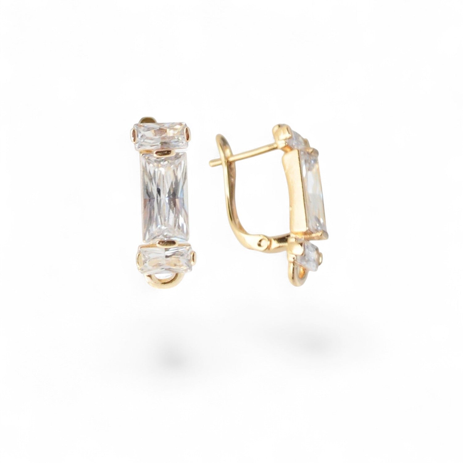 18k Gold Plated Earrings Elegant Jewelry for Casual Wear