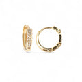 18K gold earrings: Jewelry imitation for women gift idea