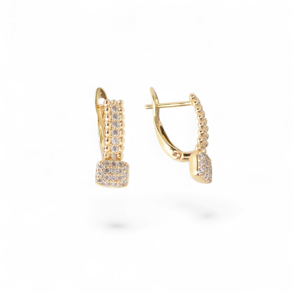 18k Gold Plated Earrings Everyday Gold Fashion