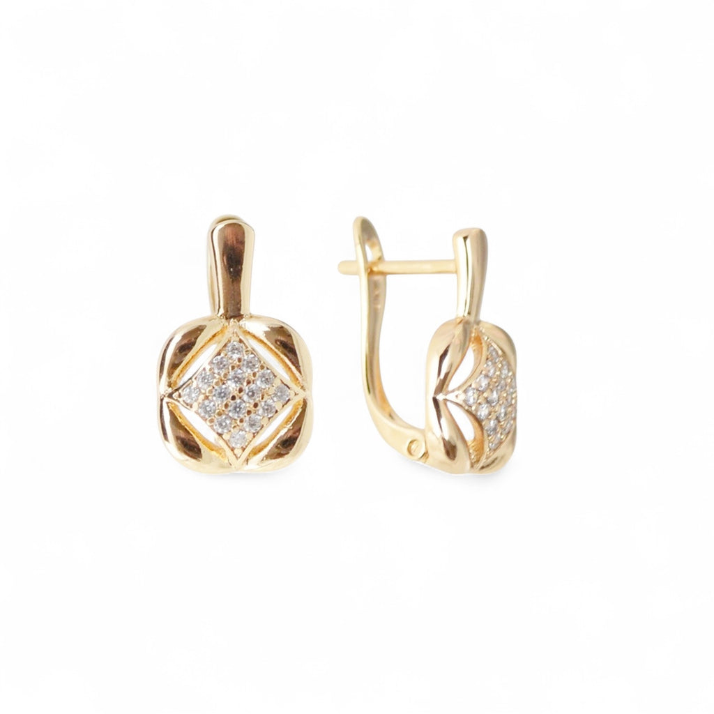 18k Gold Plated Earrings Luxury Style Gift for Her