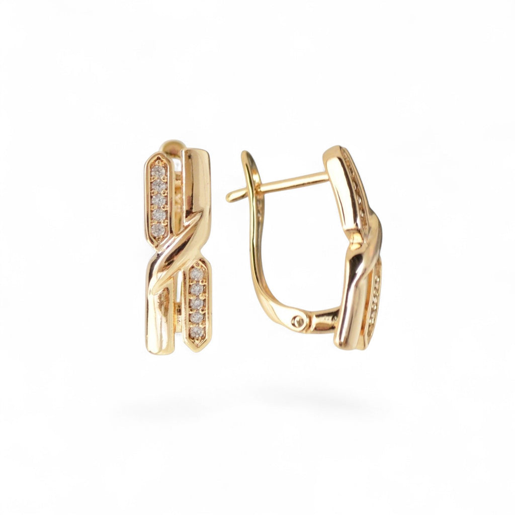 18k Gold Plated Earrings Beautiful Gift for Wife Girlfriend