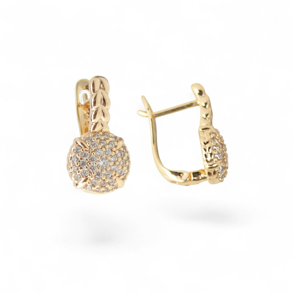 18k Gold Plated Earrings Trendy Fashion Jewelry Accessory