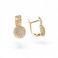 18k Gold Plated Earrings Trendy Fashion Jewelry Accessory