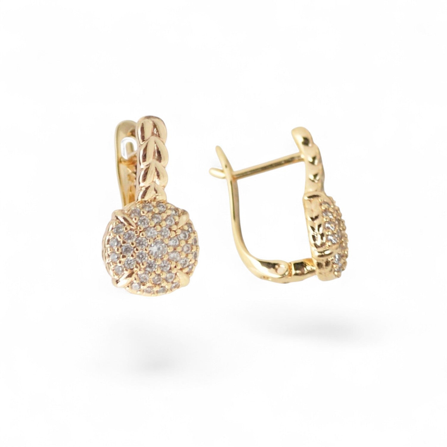 18k Gold Plated Earrings Trendy Fashion Jewelry Accessory