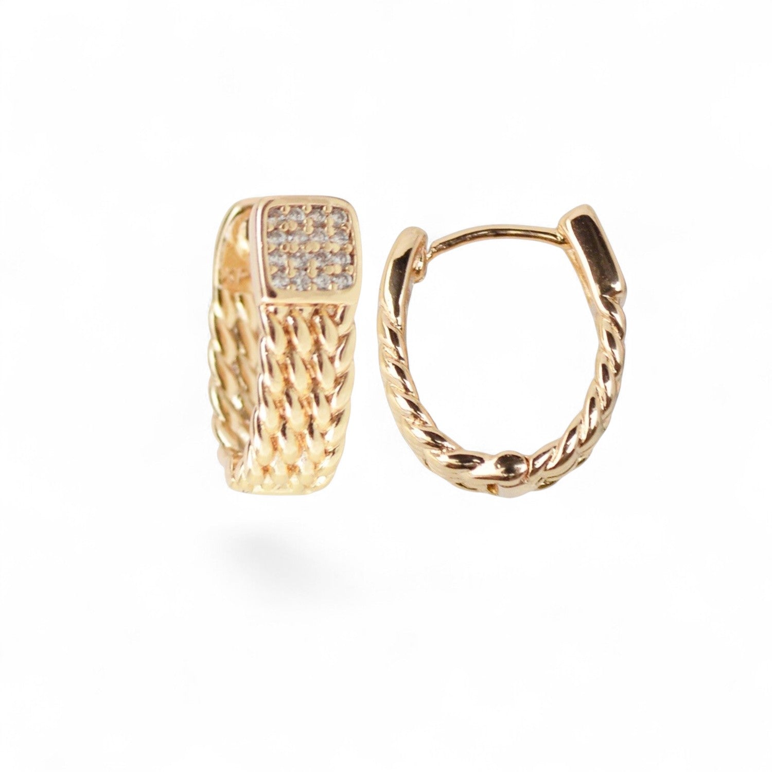 18k Gold Plated Earrings Elegant Wedding Party Jewelry