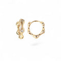 18k Gold Plated Earrings Gold Jewelry Minimalist Stud Earrings