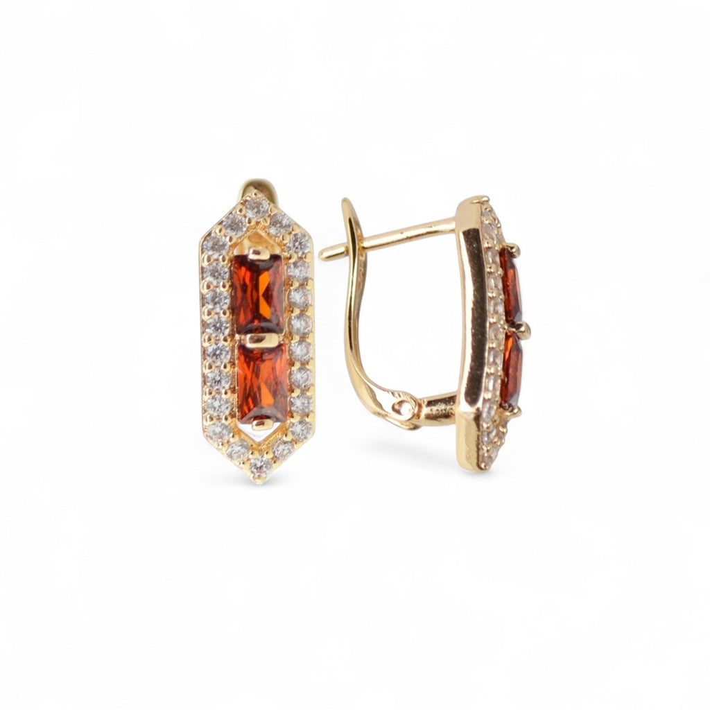 18k Gold Plated Earrings Luxury Inspired Fashion Jewelry