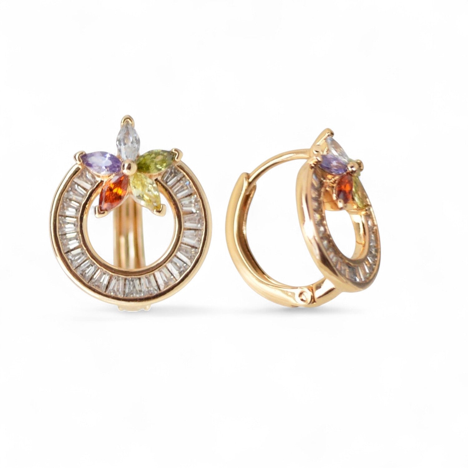 18k Gold Plated Earrings Delicate Everyday Fashion Accessory