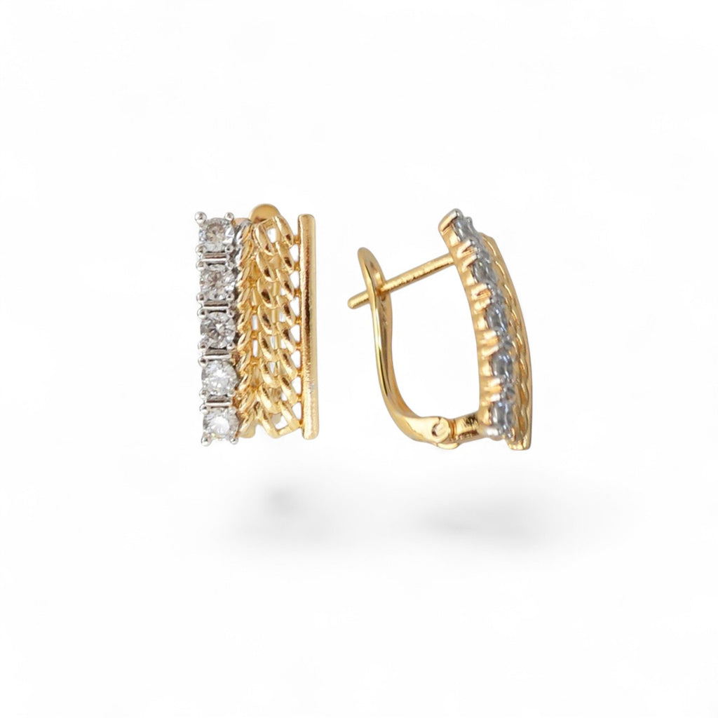 18k Gold Plated Earrings Gold Tone Fashion Earrings